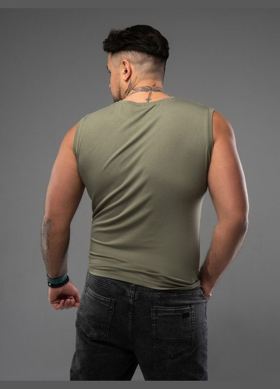 Хаки (оливковая) футболка gn-537 хаки ISSA PLUS