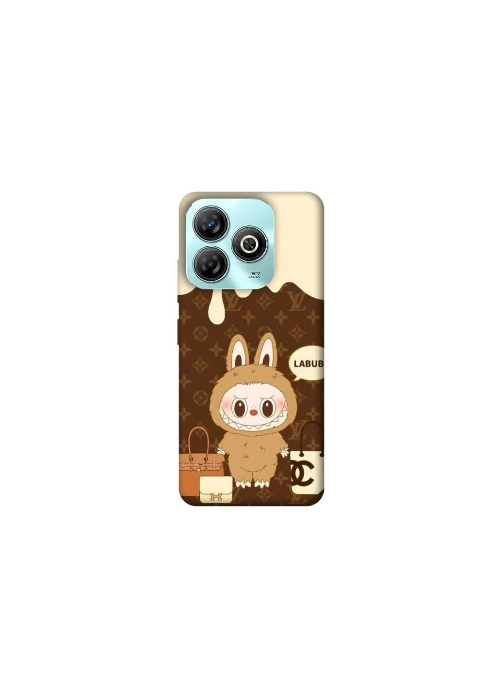 Чехол на ZTE Blade A75 4G Labubu LV Frontalka (379343083)