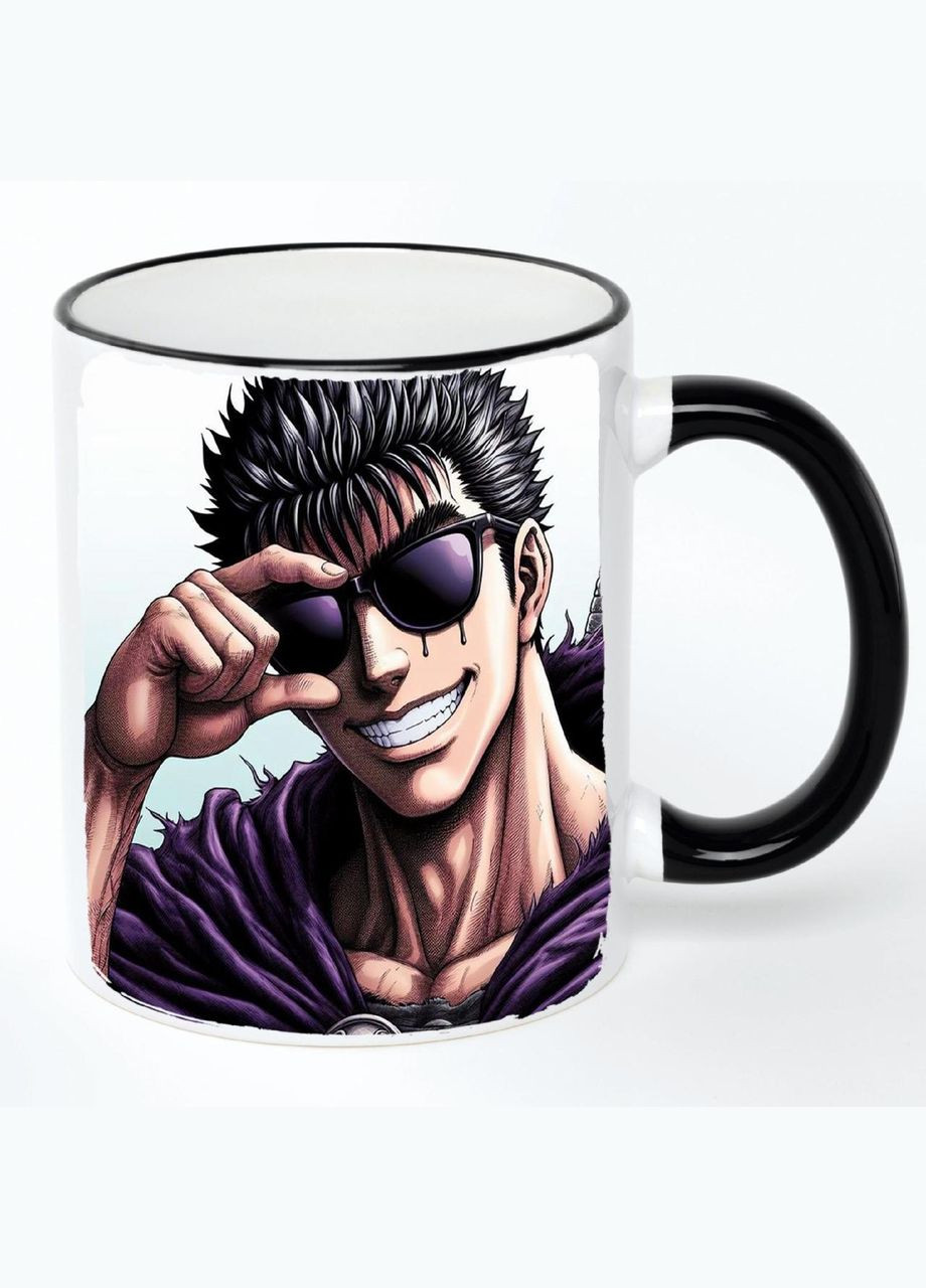 Чашка Берсерк Аниме #008 (кружка, кружка) Белая с черной ручкой 330 мл No Brand (322713397)