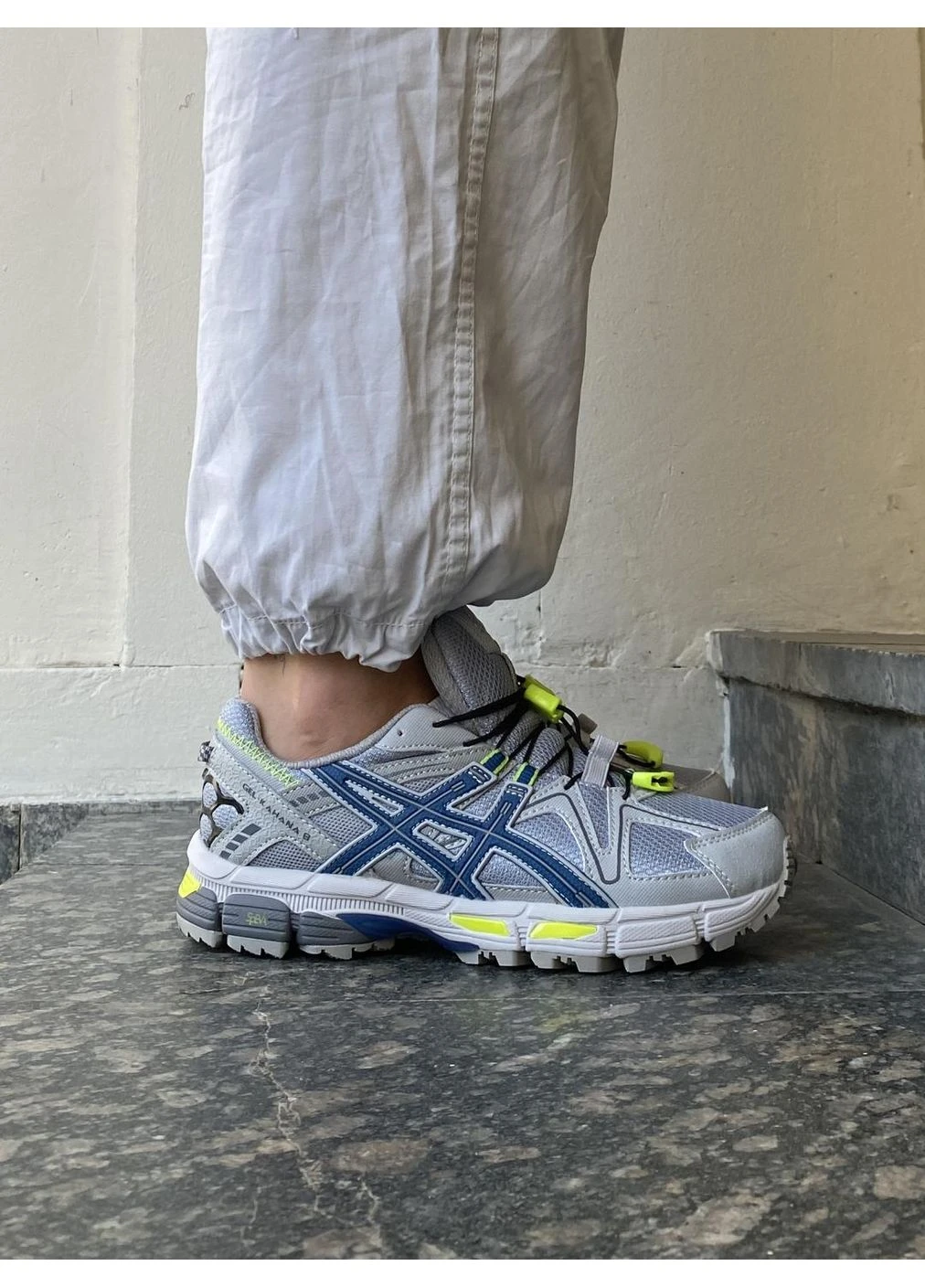 Сірі кросівки чоловічі asics gel-kahana 8 grey blue асікс гель кахано демісезон No Brand