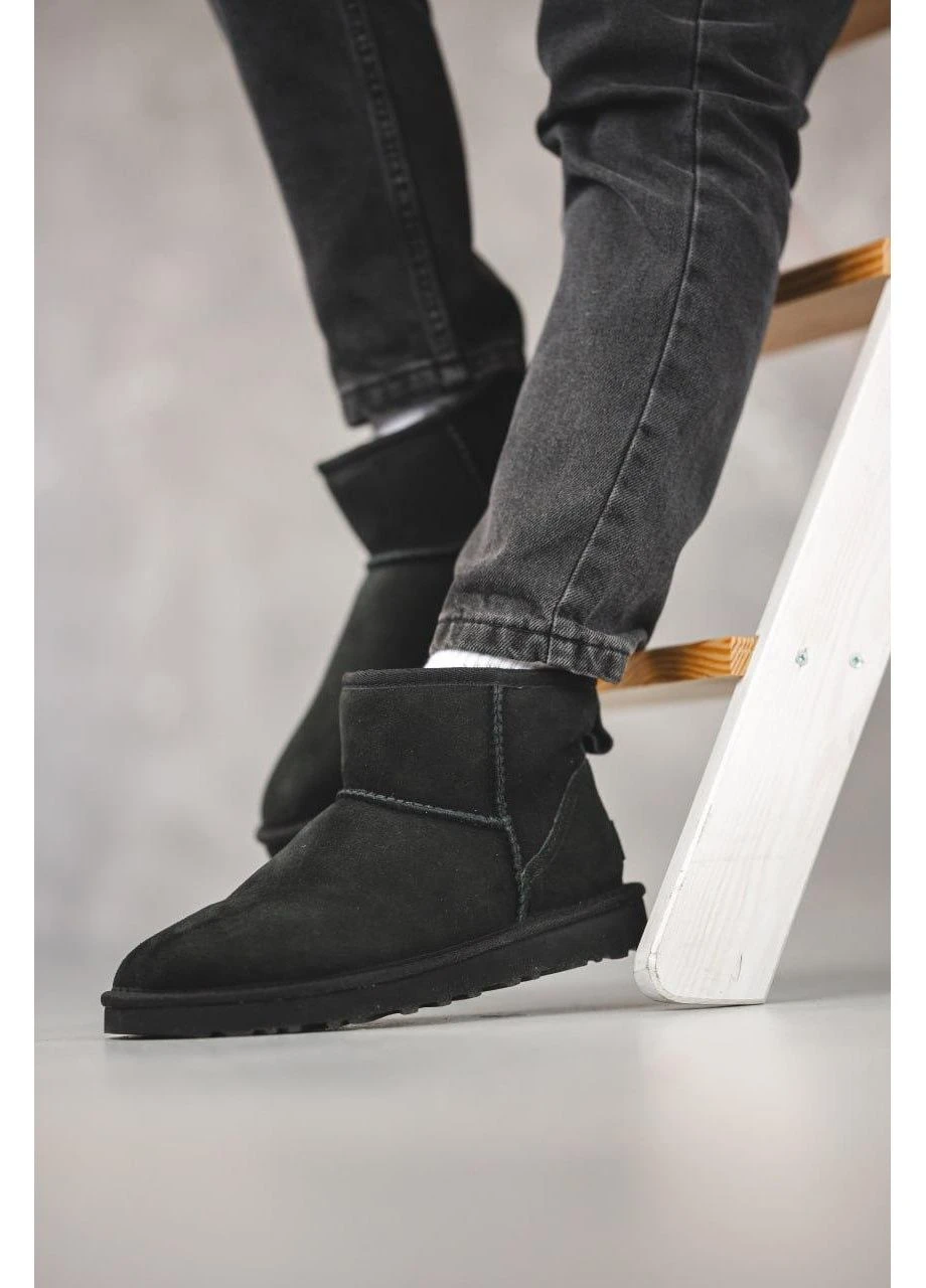 Черные угги ugg mini black (замша) No Brand