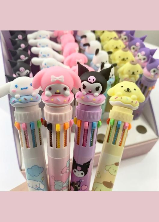 Куромі Санріо Kuromi Sanrio ручка кулькова ручка з малюнком аніме, іграшка в подарунок жовта NECA (280258069)