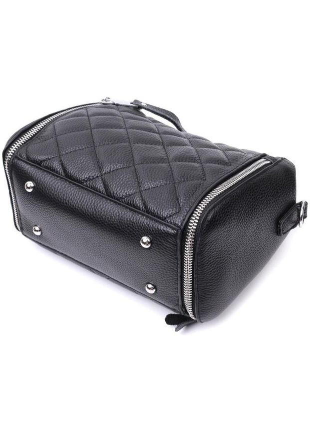 Сумка кросс-боди через плечо женская кожаная с металлическими ножками маленькая Черный 35724 Vintage (336889621)