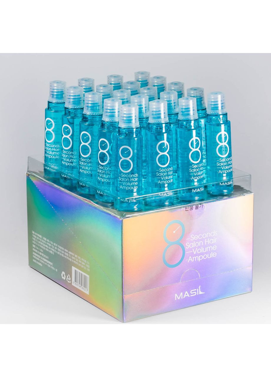 Филлер для объема и гладкости волос Blue 8 Seconds Salon Hair Volume Ampoule 15 мл MASIL (314806936)