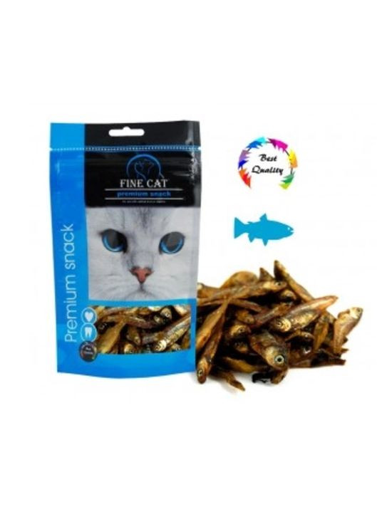 Ласощі для кішок сушена рибка 35 г 980 Fine Cat (272611491)