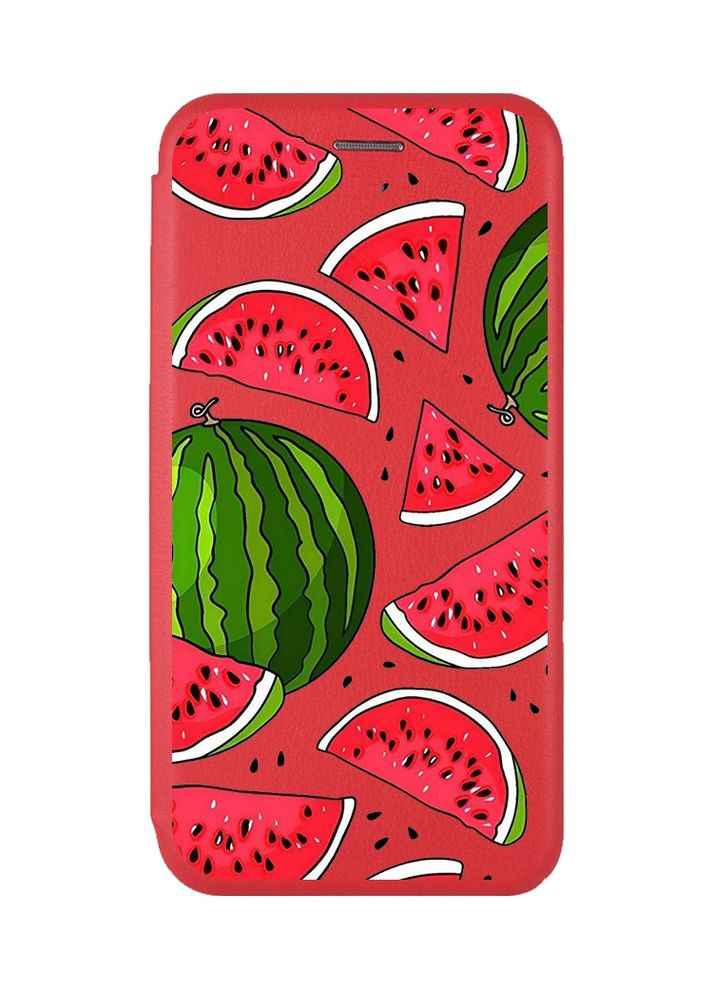 Чохол-книжка з малюнком для Xiaomi Redmi Note 8 Pro Червоний:: Кавуни (принт 341) G-Case (360693420)