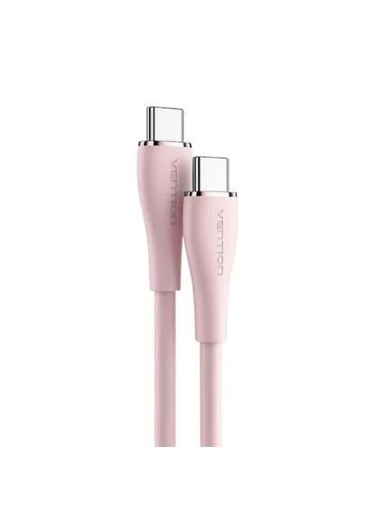 Кабель Type-C - Type-C, 1.5 м, Pink,, 100 Вт, 5A, 480Mbps (TAWPG) 000-TAWPG Vention (395341845)