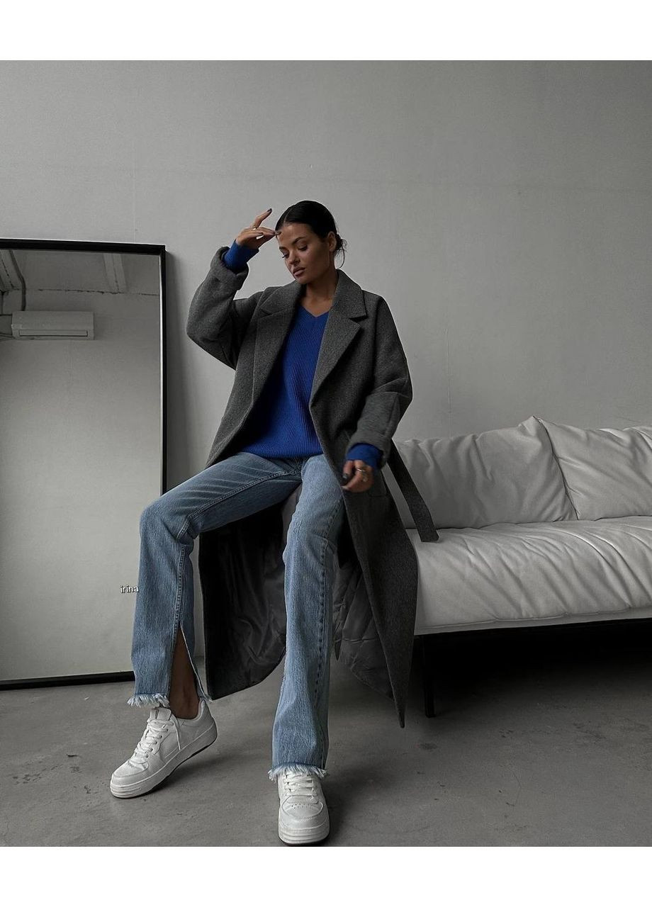 Графітове демісезонне Жіноче пальто Asi.Store.ua