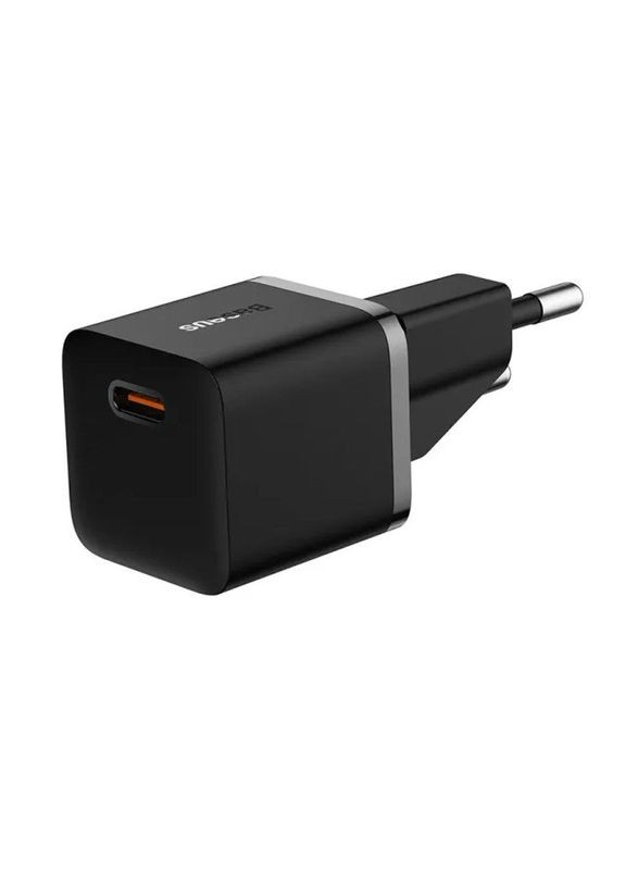 Зарядний пристрій GaN5 Fast Charger (mini) PD25W (1USB C) + кабель Type C to Type C (P10110909113) Чорний Baseus (372163461)