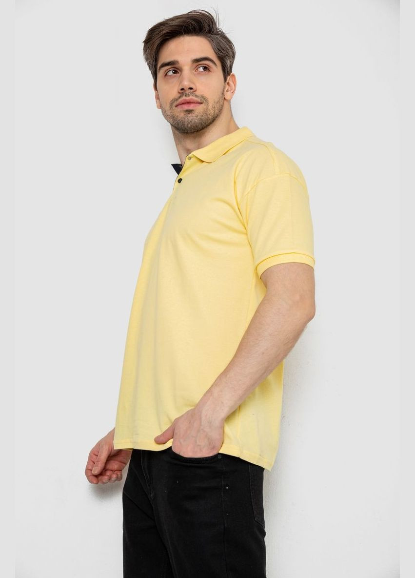 Жовта поло чоловіче однотонне,, 244r2123 Ager
