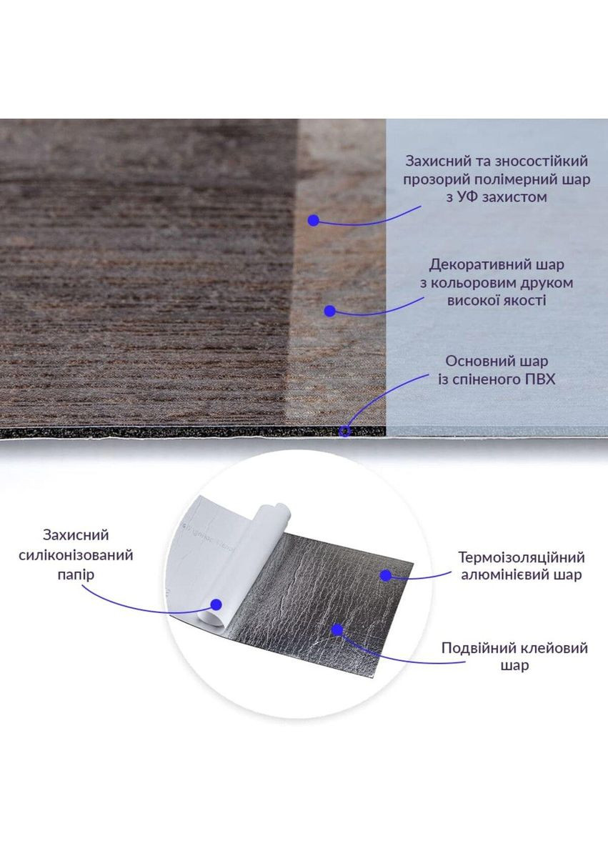 Самоклеюча вінілова плитка 152.4х914.4х1.5мм Мозаїка, ціна за 1 шт. (СВП-006) Матова SW-00000223 Sticker Wall (353967808)