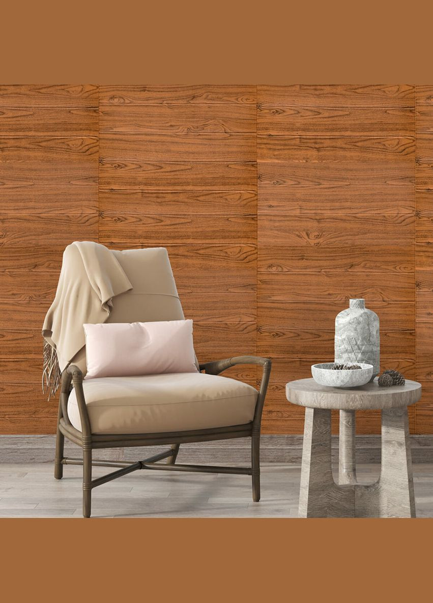 Самоклеюча 3D панель під дерево 2800x700x3мм SW-00002224 Sticker Wall (298284305)
