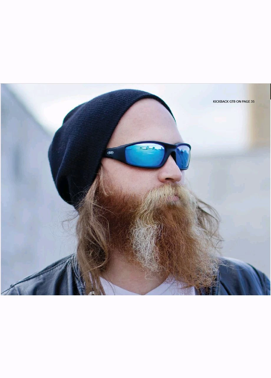 Фотохромные очки (защитные) KickBack Photochromic (G-Tech™ blue) Anti Fog, фотохромные зеркальные синие Global Vision (319705239)