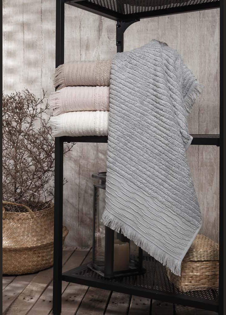 Набір кухонних рушників 30х50 см,4 шт Pupilla сірий