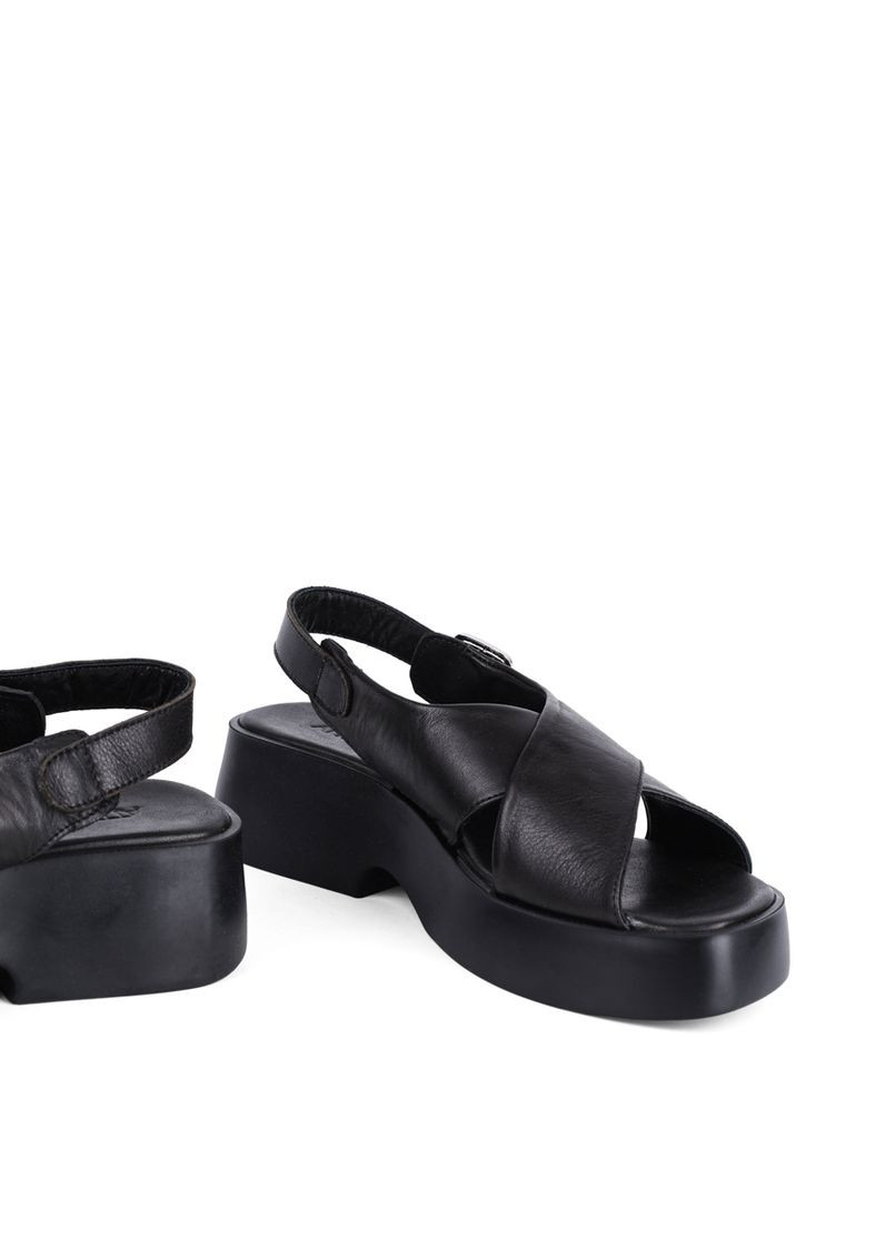 Жіночі Босоніжки 418 25536-50 Чорний Шкіра Attizzare (368527921)