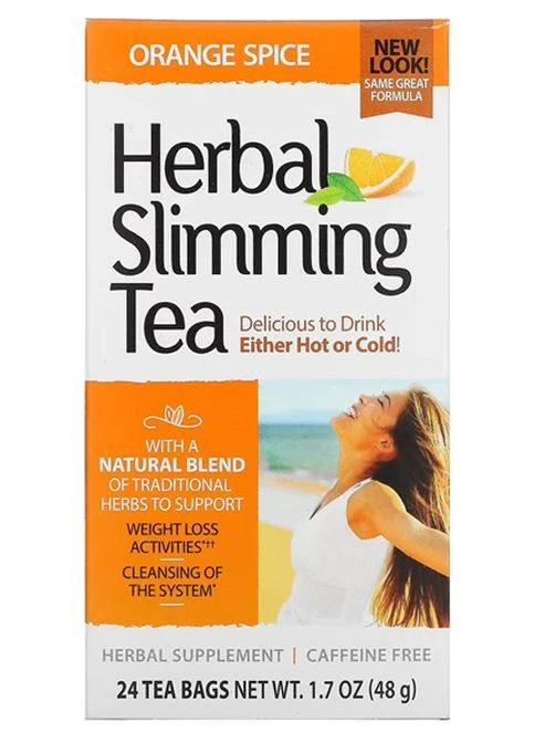 Herbal Slimming Tea Caffeine Free 24 Tea Bags Orange Spice 21st Century (321964480)