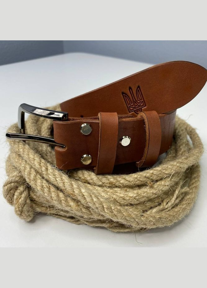 Чоловічий ремінь із натуральної шкіри для джинсів, шкіряний пояс із тисненням Герб, No Brand (354721896)