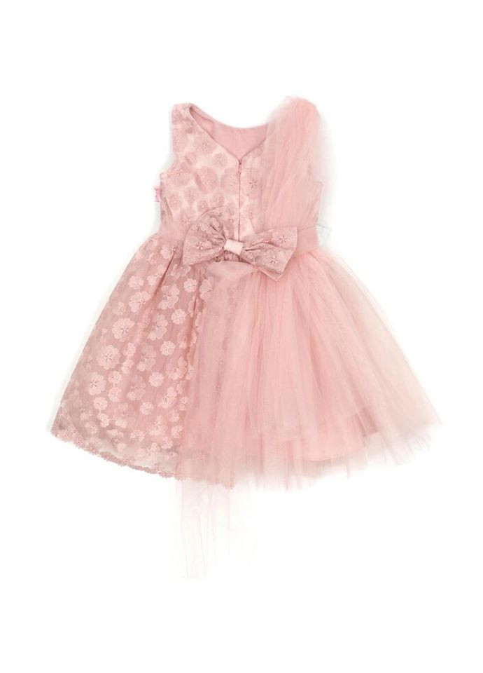 Комбинированное платье tivido святкове (1882-128g-peach) Breeze (300624916)