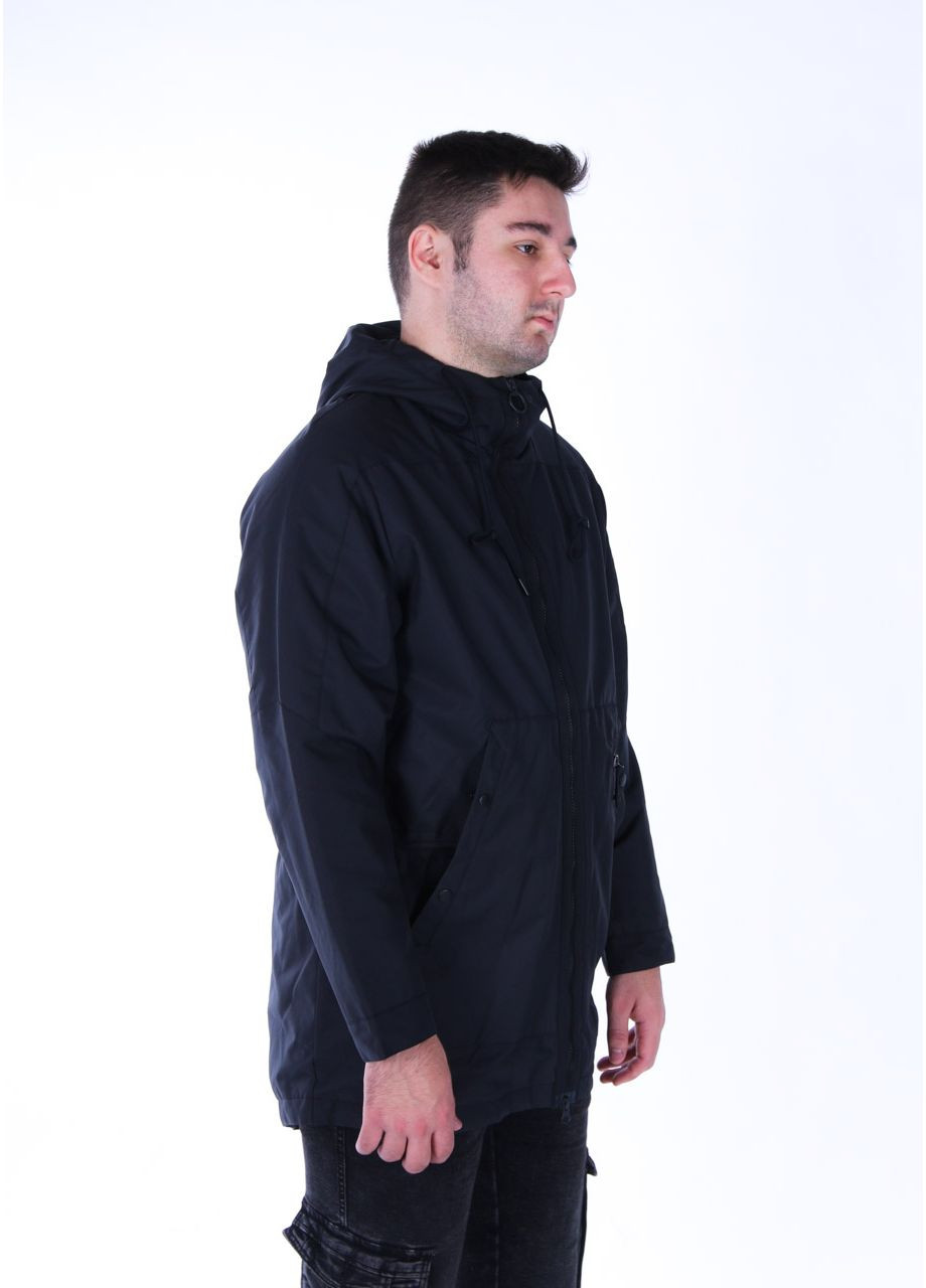 Чорна демісезонна одяг чоловічий куртка 020425 ов чорний ft0684sk сша l(р) Reebok