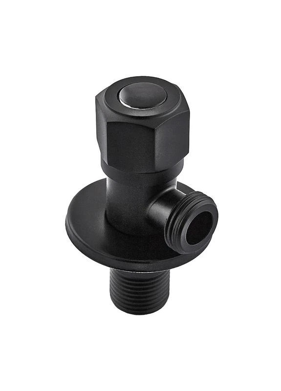 Кран для подключения сантехприборов VAL-06-1/2x1/2 Black с нерж.ст.SUS304(черный) (MI6058) Mixxus (321204505)