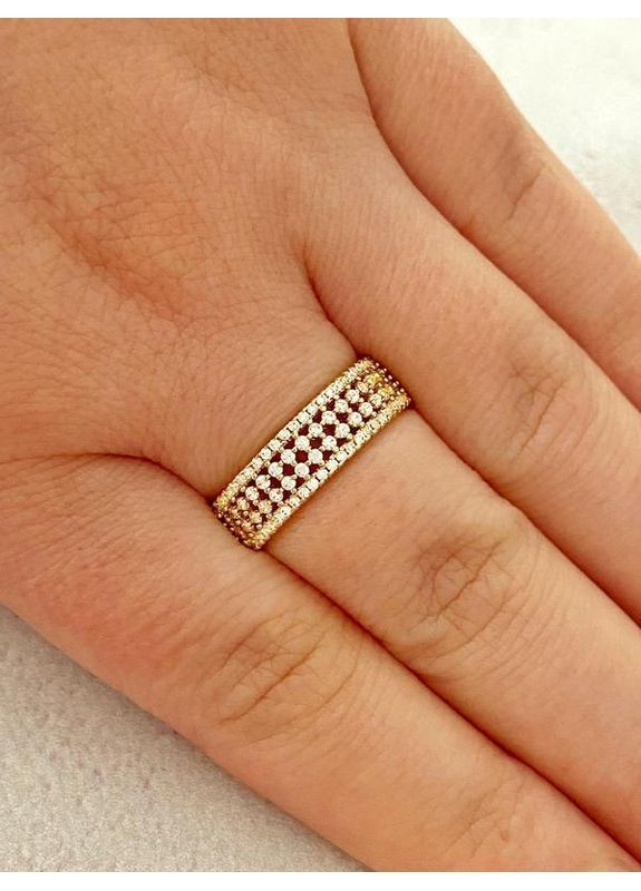 Позолочене Кільце р.16, 18. Позолочена Каблучка. Позолота No Brand (362535176)