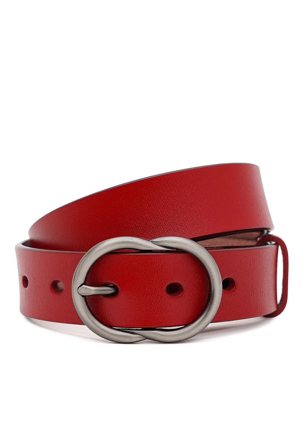 Женский кожаный ремень CV1ZK-002r-red Borsa Leather (291683093)