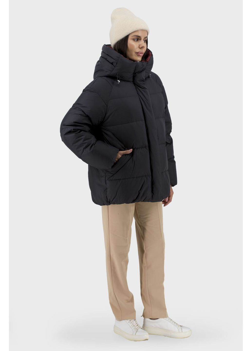 Чорний зимній Пуховик No Brand