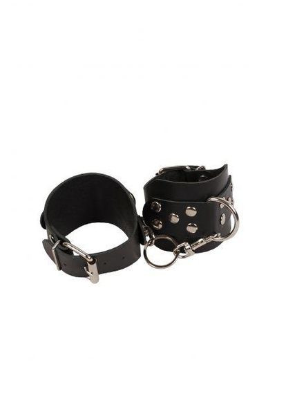 Наручники Leather Hand Cuffs Black Slash (358200369)