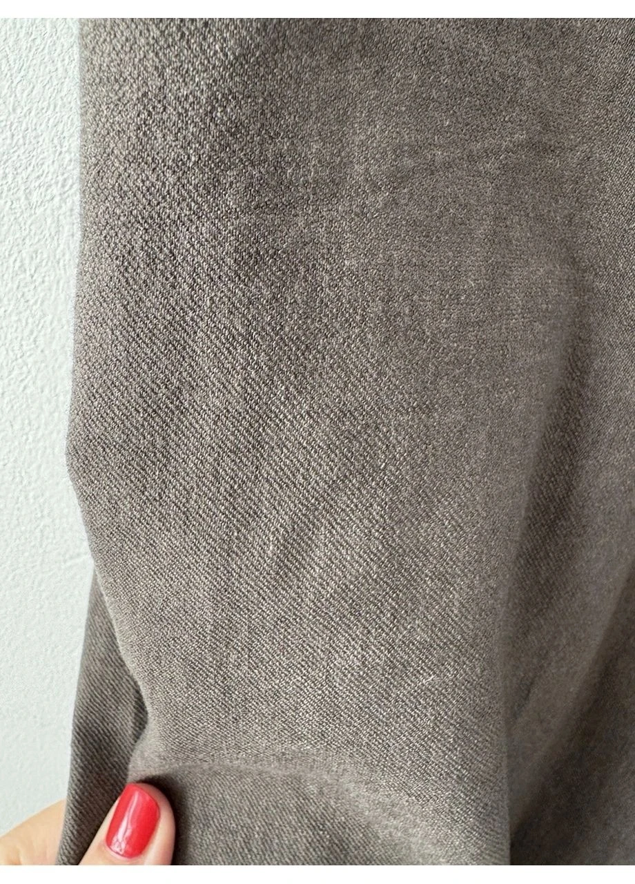 Серое платье миди из смеси льна 2712/467 Zara