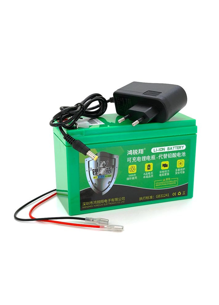 Акумуляторна батарея літієва 12 V 10A з елементами Li-ion 18650 (150X65X94) вага 840 грам + зарядний пристрій OEM Voltronic (315434971)