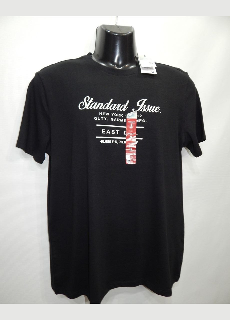 Черная мужская футболка cares оригинал р.48 146fm Primark