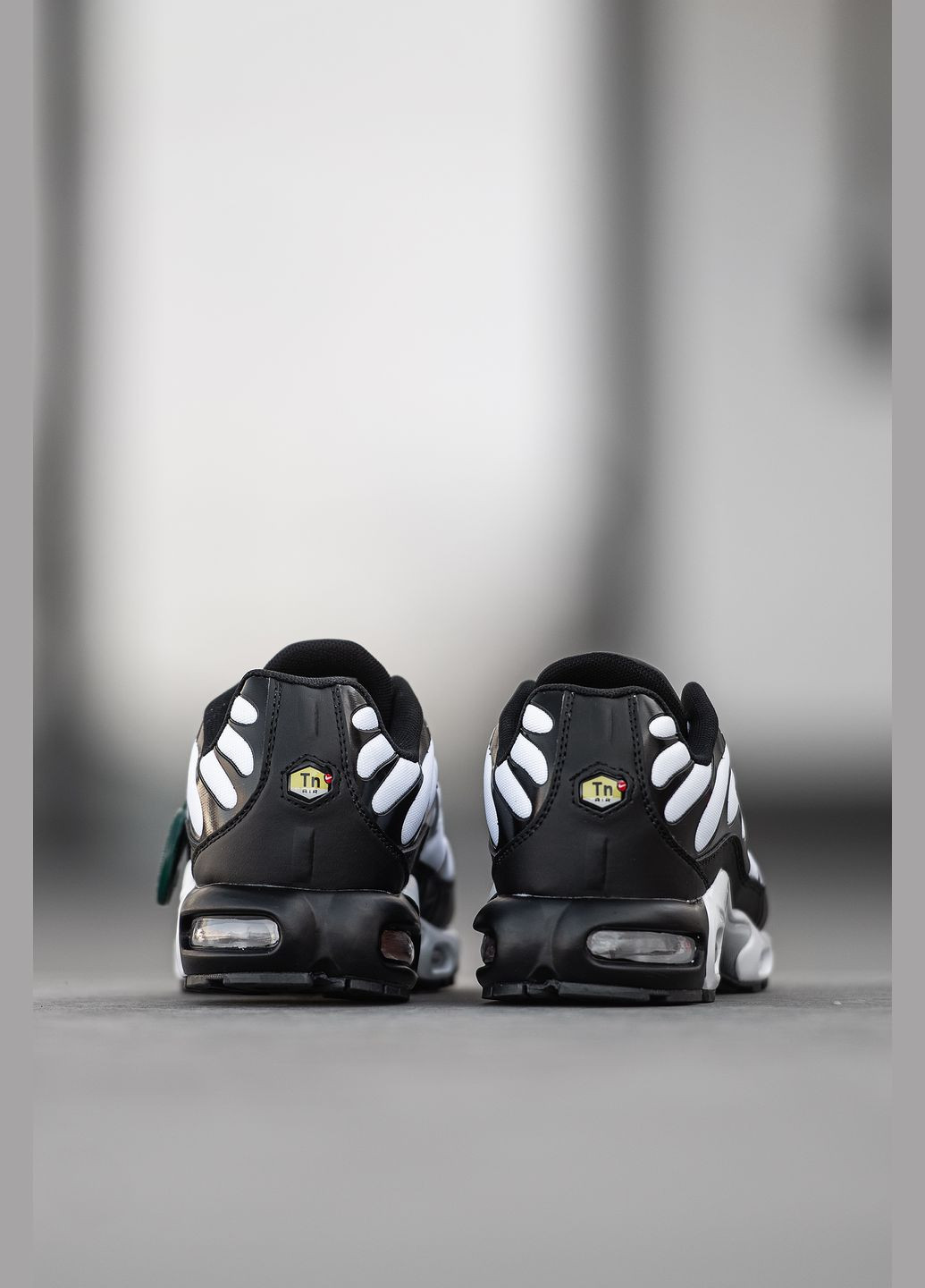 Чорно-білі Осінні кросівки чоловічі і жіночі nike air max tn plus black white | найк аір макс тн плюс чорно-білі No Brand