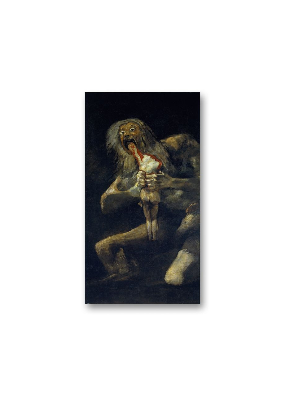 Друк на полотні «Сатурн, що пожирає свого сина» Франсіско Гойя 70x100 No Brand (346495117)