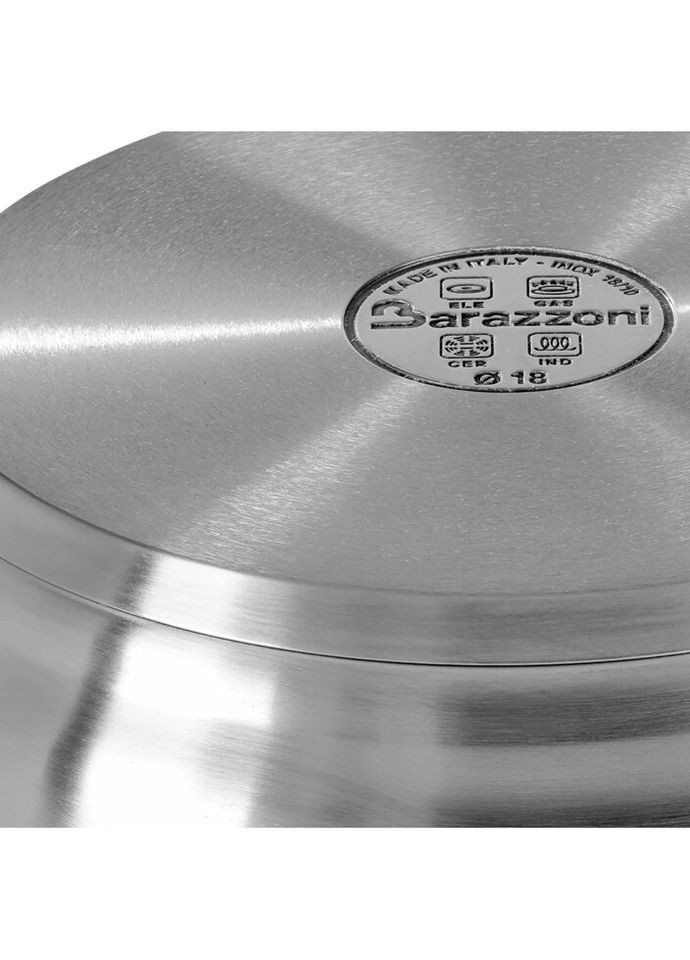 Кастрюля Tummy 18001026 26 см 12 л серебристая Barazzoni (319551176)