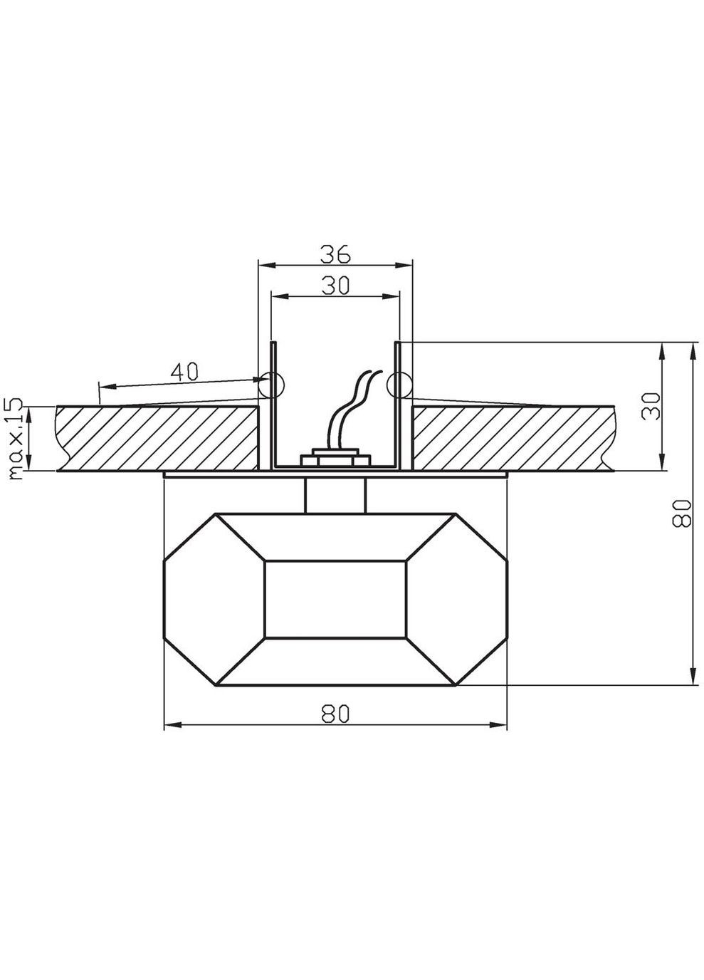 Точечный светильник SK-26 (2286641) Candellux (361312939)