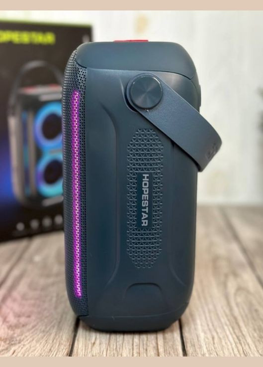 Музична колонка бездротова з підсвічуванням чорний (2390000011) Hopestar Party 200 Mini (340912470)