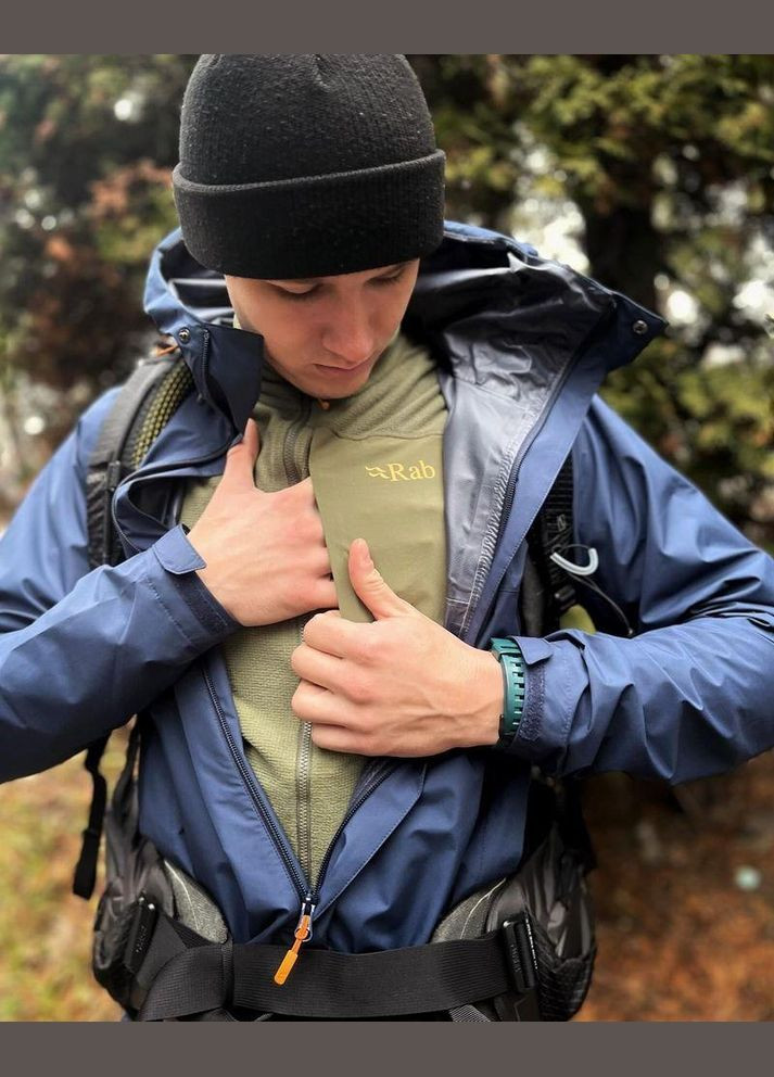 Чоловіча флісова кофта Tecton Jacket, ight Khaki, Rab (348419056)