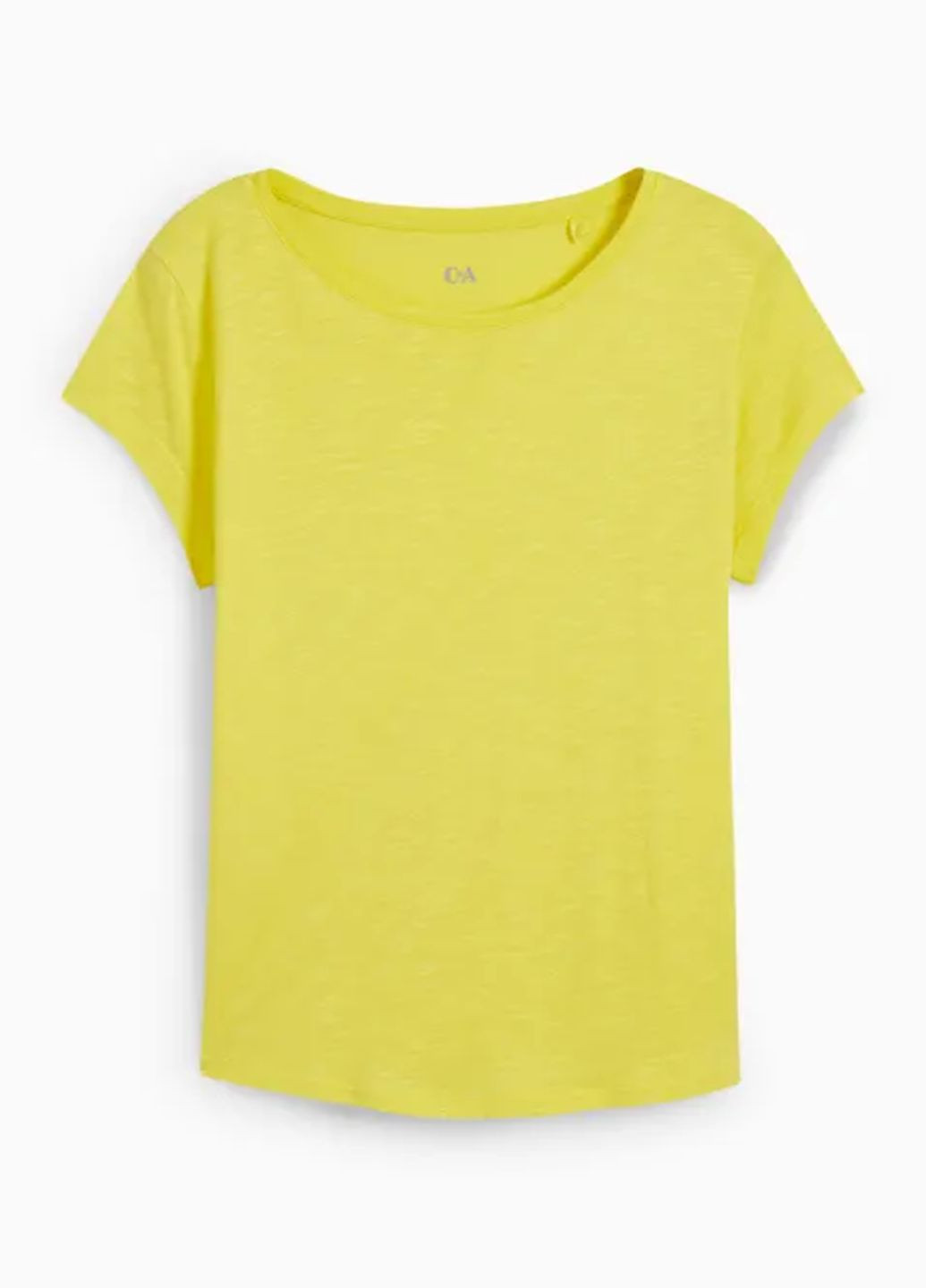 Желтая летняя футболка C&A