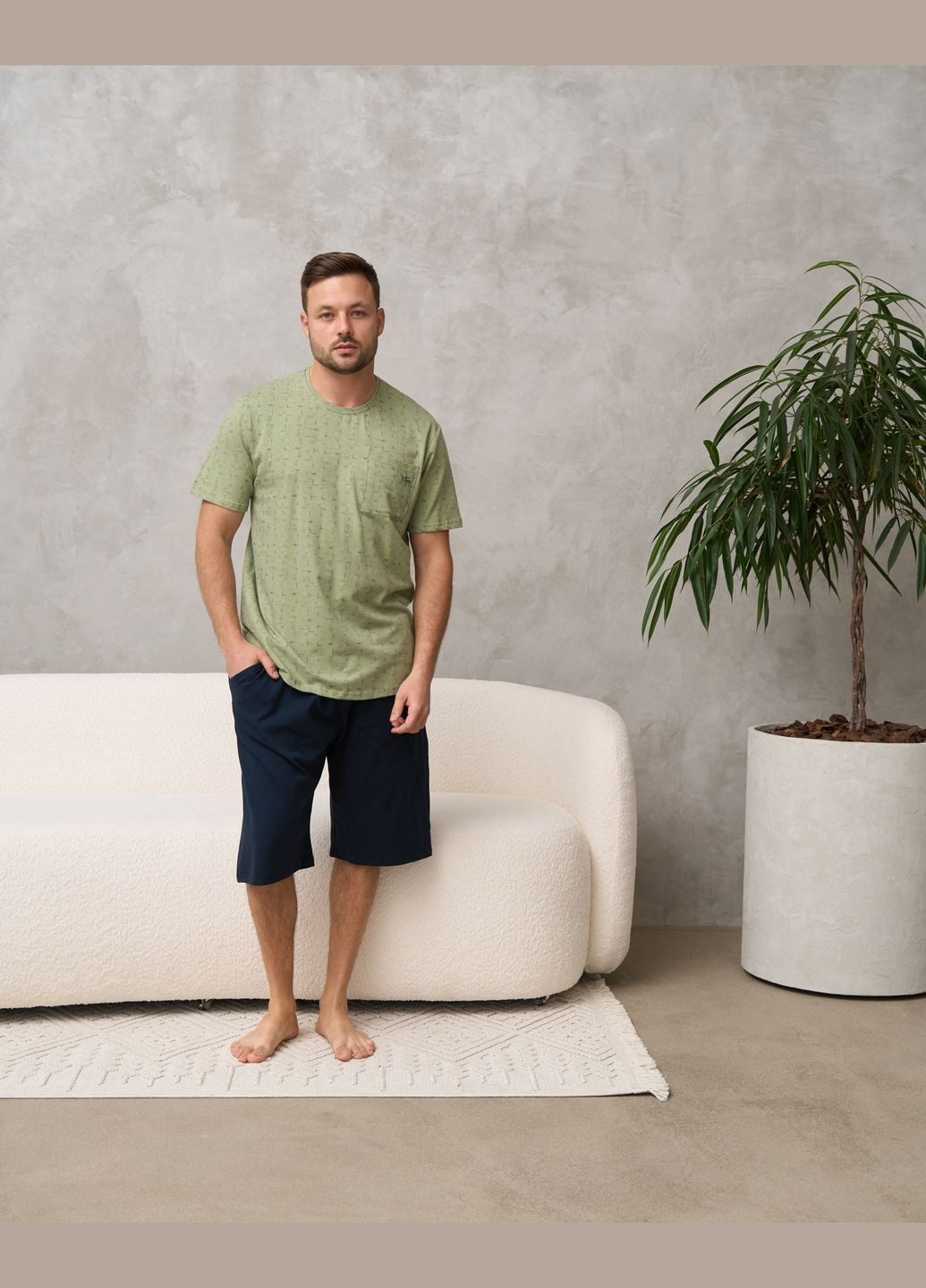 Мужской комплект футболка с шортами Tom John (304369473)