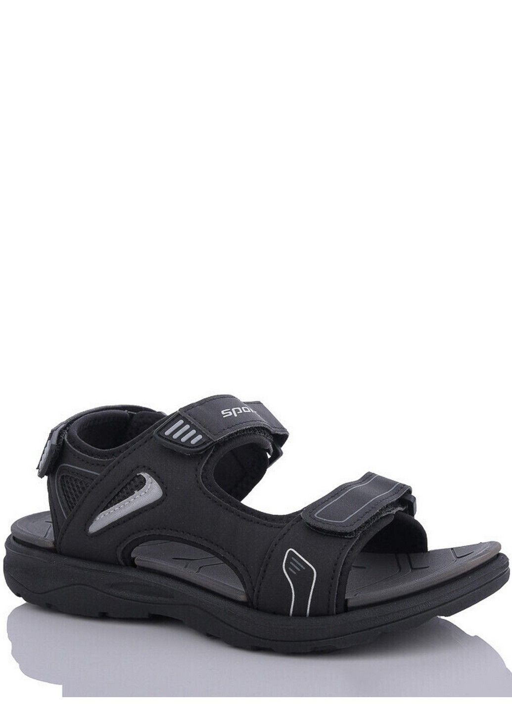 Черные кэжуал сандалии n1631-1 EEBB