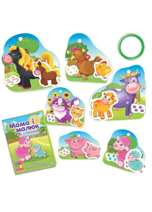Гра розвиваюча з липучками Мама і малюк (VT2100-14) Vladi toys (364112149)