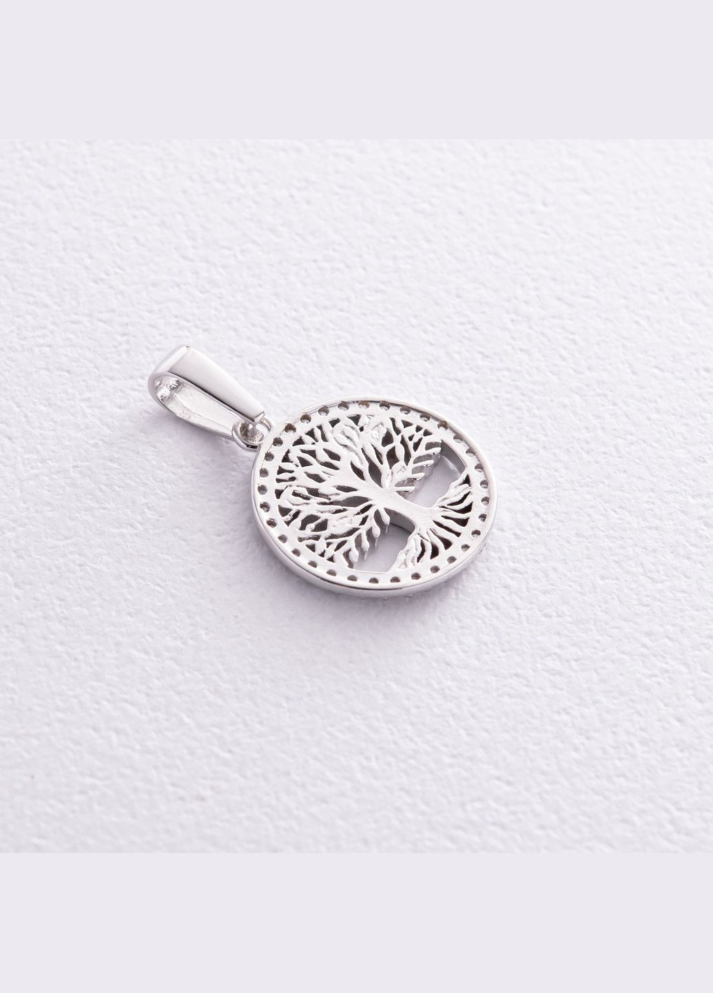 Кулон Древо жизни с фианитами (белое золото) п03820 Oniks (264025459)