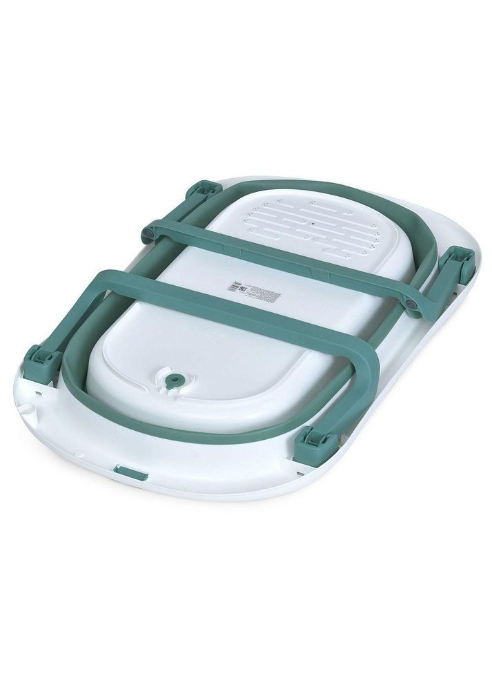 Ванночка дитяча складна ME 1151 PLUS Deep Green з матрацом і термометром Зелена El Camino (360544399)