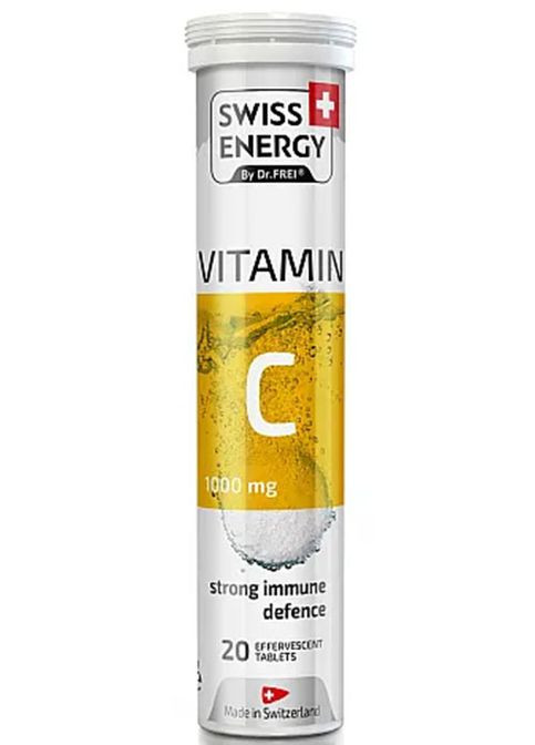 Vitamin C 1000 mg 20 effervescent tabs Orange Swiss Energy (362497248)