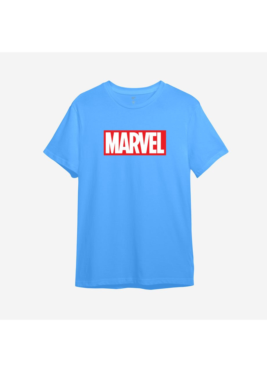 Блакитна демісезонна дитяча футболка з принтом "marvel" (0010179018134) ТiШОТКА
