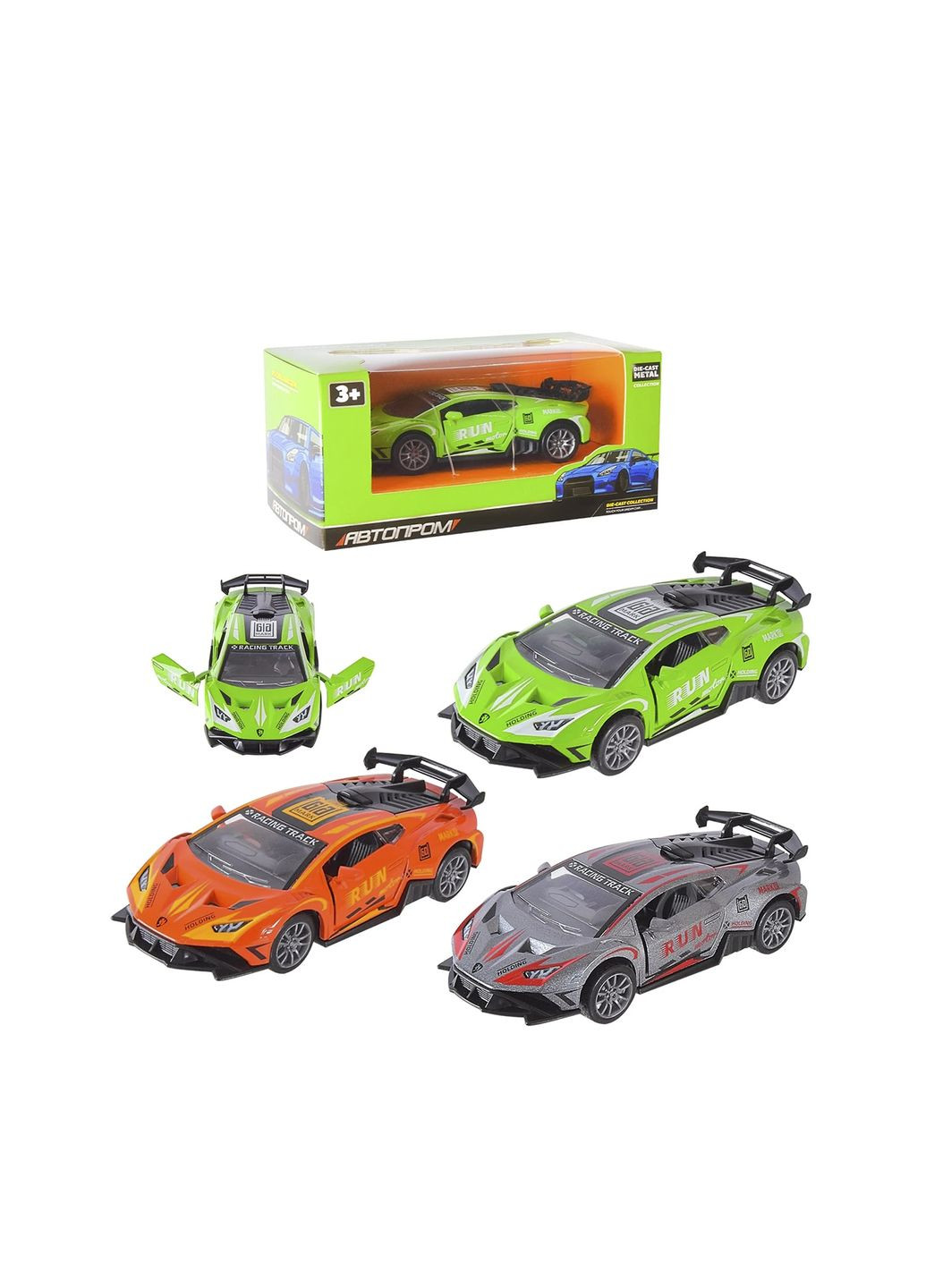 Машина металева "Автопром" колір різнокольоровий ЦБ-00272121 АВТОПРОМ (318555646)