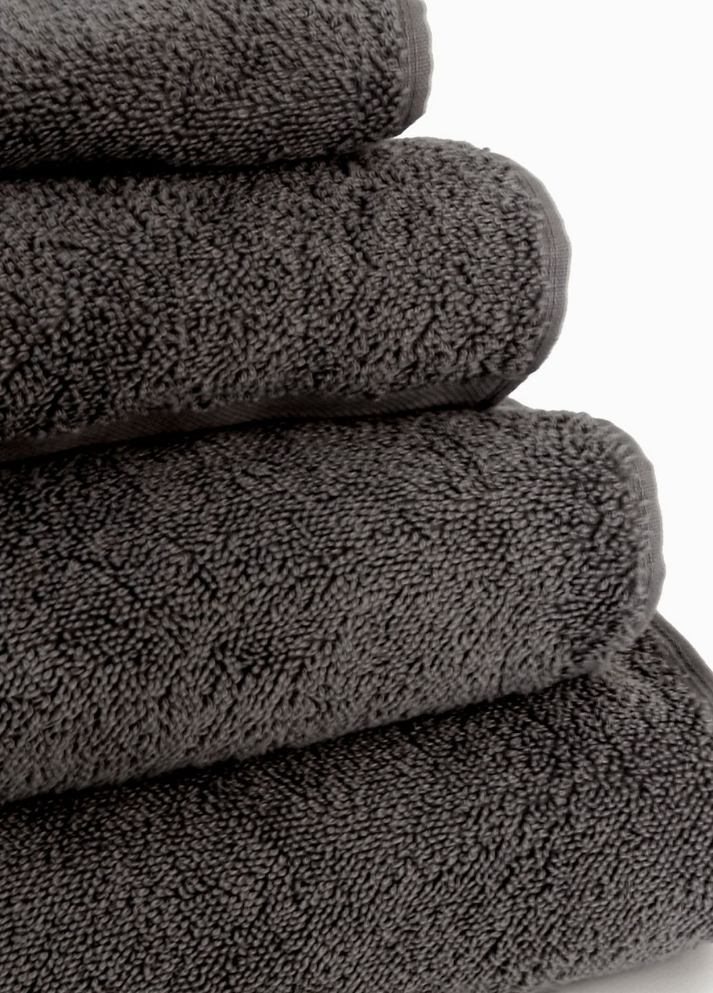 Рушник "Ніжність" 90x150 см MVM однотонний темно-сірий