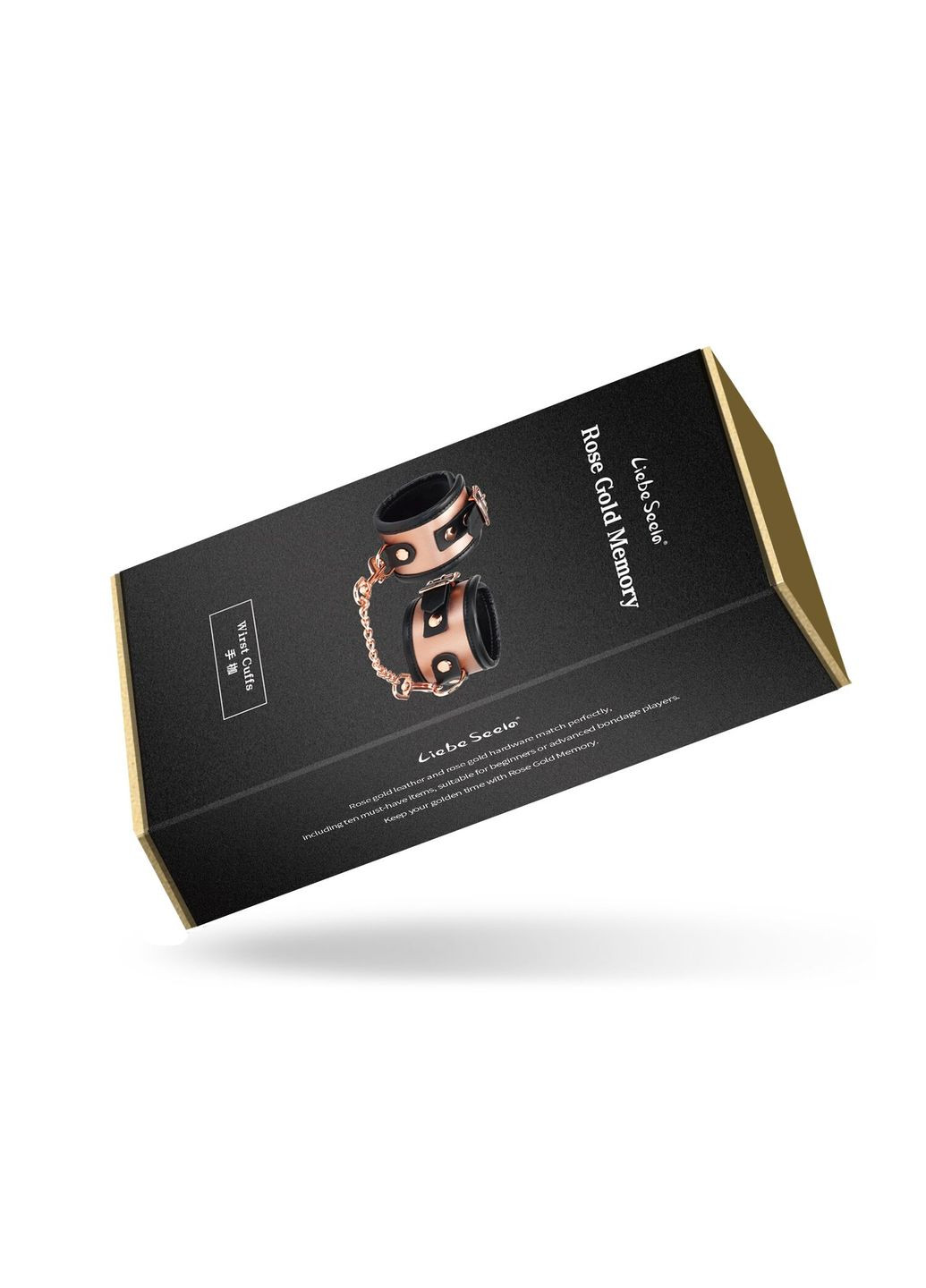 Наручники Rose Gold Memory Wrist Cuff, натуральна шкіра, золото рожеве Liebe Seele (335394361)