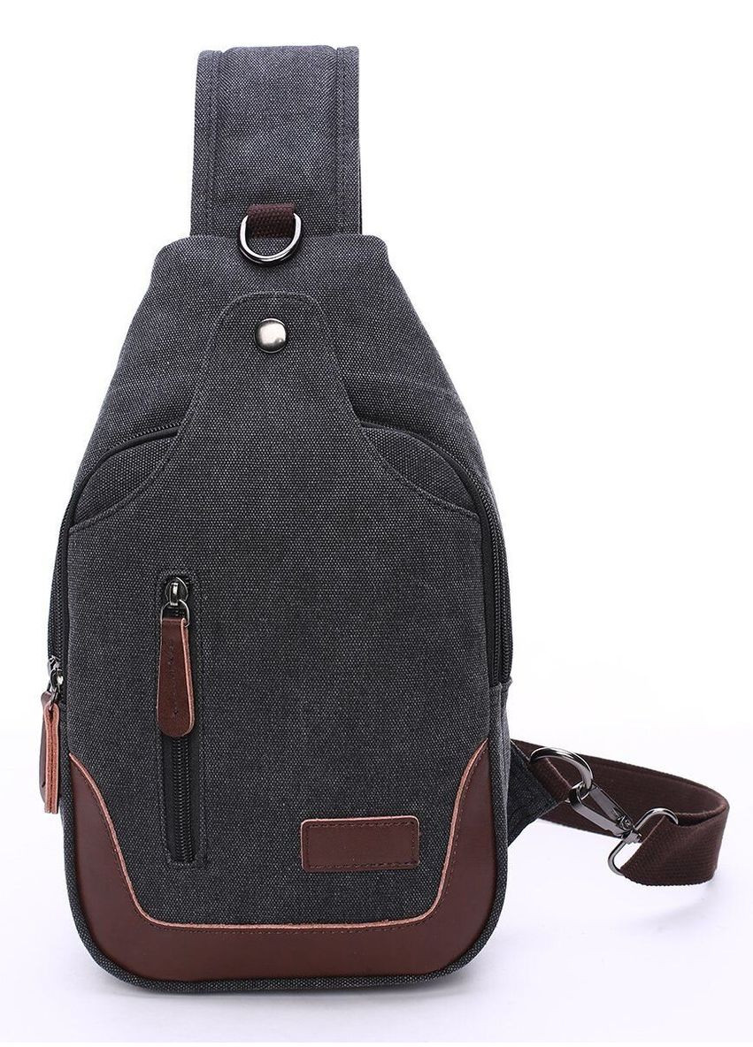 Чоловіча текстильна сумка через плече для роботи та подорожі Vintage чорна (sku_20077) No Brand (328922332)