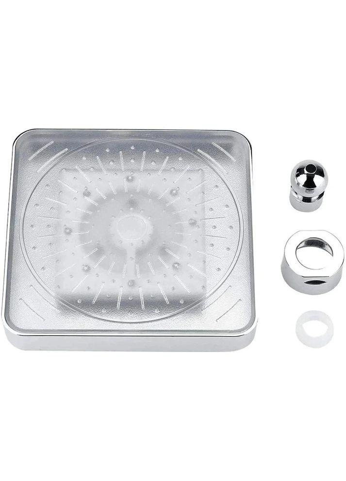 Лейка насадка для душа с LED-подсветкой RGB светодиодная, квадратная 150 мм head AND XL-902 No Brand (334848800)